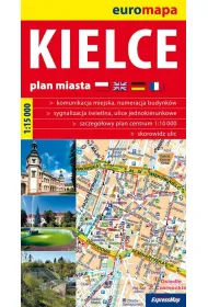 Kielce plan miasta 1:15 000