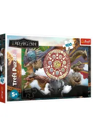 Puzzle 100 el. Smoki w akcji Trefl