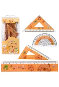 LeanToys Przybory geometryczne kapibara 4el