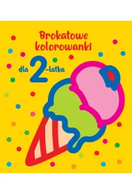 Brokatowe kolorowanki dla 2-latka