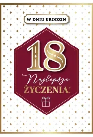 Armin Style KARNET URODZINY 18 B6 Z KOP AS GM-1212 FOL