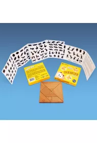 Puzzle drewniane. Seria Tangram Big Fun Republic (Puzzlomatic)