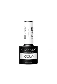 Claresa Top MIlky No Wipe top utwardzajcy do lakieru hybrydowego bez przemywania 5 g