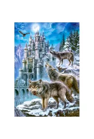 Puzzle 1500 el. Wilki i zamek Castorland