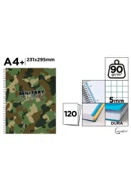Cervantes Notatnik A4+/120K ko�owy kratka moro