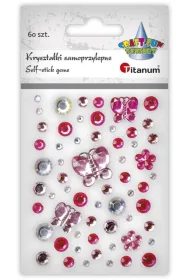 Titanum Kryszta�ki samoprzylepne mix tonacja r�owa