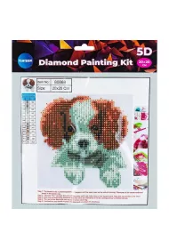 Centrum Diamentowa mozaika 5D - Puppy 20x20cm