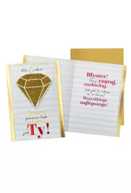 Kukartka Karnet B6 Urodziny diament