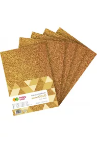 Happy Color Arkusze piankowe GOLD Brokat A4 5 szt.