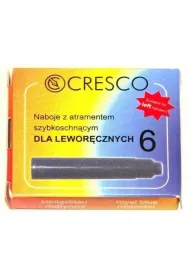Cresco Naboje do pi�ra dla lewor�czych kr�tkie niebieskie 6 szt.
