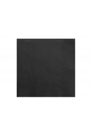 PartyDeco Serwetki tr�jwarstwowe czarne 33x33 cm
