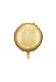 PartyDeco Balon foliowy Zegar z�oty 45cm