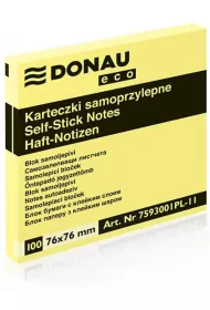 Donau Bloczek samoprzylepny Eco 76x76mm 12 szt.