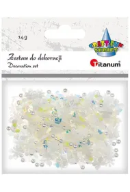 Titanum Zestaw pere�ki cekiny bia�e 14g