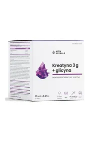 Aura Herbals Kreatyna 3 g, monohydrat + glicyna Suplement diety 30 sasz.