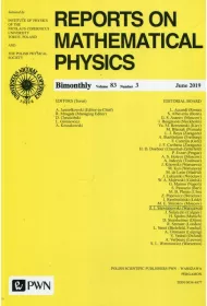 Reports on Mathematical Physics 83/3/2019