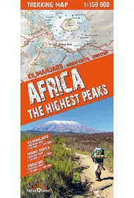 Mapa trekkingowa Afryka najwy�sze szczyty 1:150 000