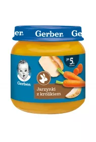 Gerber Obiadek jarzynki z krlikiem dla niemowlt po 5 miesicu 125 g