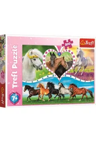 Puzzle 200 el. Pikne konie Trefl