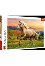 Puzzle 500 el. Galop w popo�udniowym s�o�cu Trefl