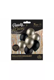 Godan Balon dekoracyjny Beauty&Charm czarny, z�oty 30cm