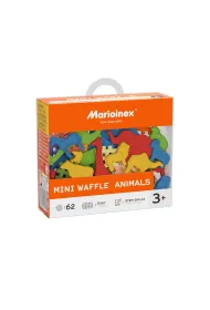 Puzzle Mini Waffle 62 el. Zwierz�ta Marioinex