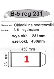 Narnia Ok�adka na podr�cznik B5 regulowana 25 szt.