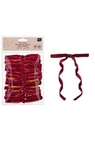 Interdruk Kokardki aksamitne z moc.18cm RED 25 szt
