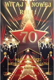 Yeku Karnet Urodziny 70 4K
