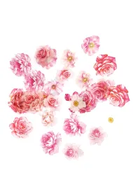 Dalprint Naklejki PET kwiaty romantic pink