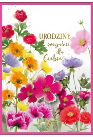 Kukartka Karnet DK-1225 Urodziny (wymienne cyfry)