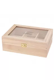 Excellent Houseware Pojemnik na herbat - 6 przegrdek