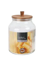 Excellent Houseware Soik do przechowywania szklany 3.1 l