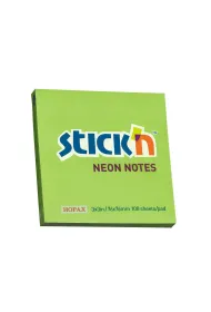 Stickn Notes samoprzylepny neonowy zielony