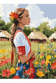 Ideyka Malowanie po numerach - Pi�kna Ukrainka 30x40cm