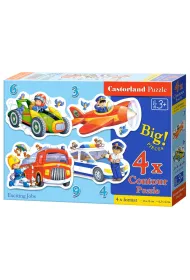 Puzzle maxi 4w1 3+4+6+9 el.  Ekscytuj�ce prace B-005055 Castorland