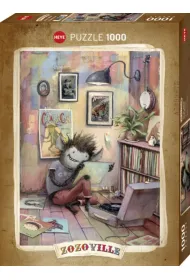 Puzzle 1000 el. Zozoville, Mi�o�nik p�yt winylowych Heye