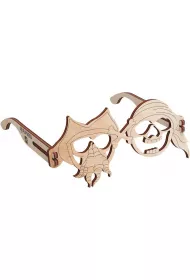 Drewniane Puzzle 3D - Okulary Pirat Nice-idea.pl