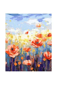 Koh-I-Noor Malowanie po numerach - Maki 40x50cm