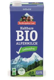 Berchtesgadener Land Mleko alpejskie UHT o obni�onej zawarto�ci laktozy (min. 3,5 % t�uszczu) 1 l Bio