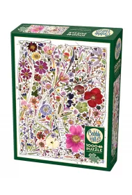 Puzzle 1000 el. Prasowane kwiaty: Wiosna Cobble Hill