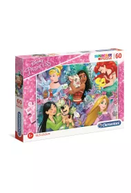 Puzzle 60 el. Supercolor. Princess Clementoni