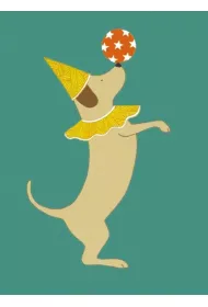 Museums & Galleries Karnet z kopert� Party Dog 17x14 cm