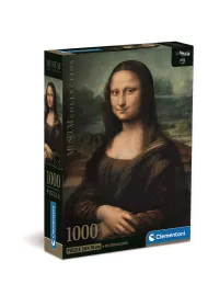 Puzzle 1000 el. Compact Museum Leonardo - Gioconda Clementoni