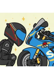 Ideyka Malowanie po numerach - Ukochany motocykl 25x25cm