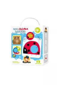 Puzzle z dziurk� 24 el. Zwierz�tka Bright Junior Media