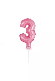 Godan Balon foliowy na patyczku BC-5RO3 Cyfra 3
