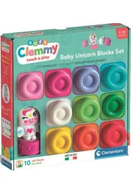 Clemmy klocki mi�kkie 10el Unicorn CLEMENTONI 17630  CLM