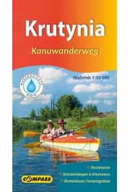 Krutynia. Mapa kajakowa  w skali 1:50 000 (wersja niemiecka)