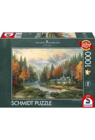 Puzzle 1000 Thomas Kinkade Jesienny wiecz�r Schmidt